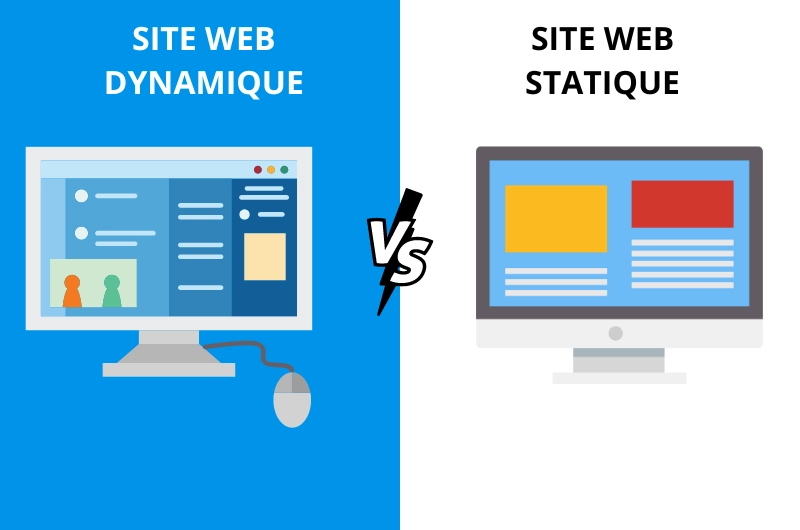 La différence entre site web dynamique par rapport à la création site web statique